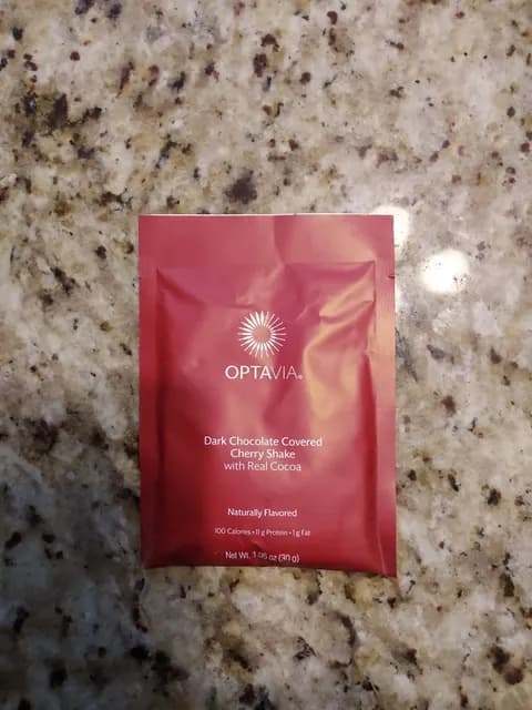 Optavia Dark Chocolate Covered Cherry Shake With Real Cocoa
