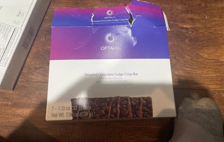 Optavia Drizzled Chocolate Fudge Crisp Bar