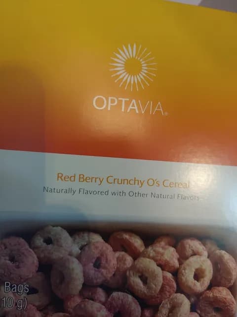 Optavia Red Berry Crunchy O'S Cereal