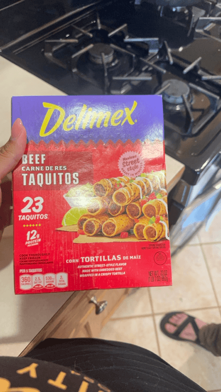 Is it Shellfish Free? Delimex Beef Corn Taquitos Snacks & Appetizers