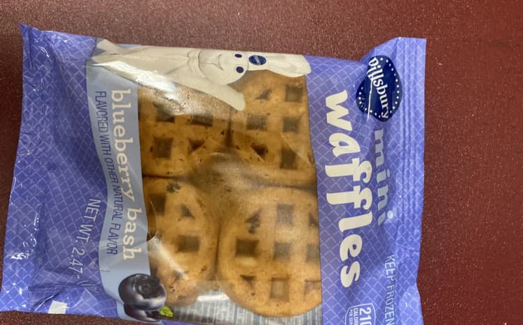 Pillsbury Mini Waffles Blueberry Bash