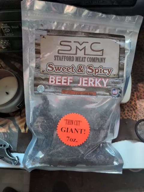 Stafford Meat Company Sweet & Spicy Beef Jerky
