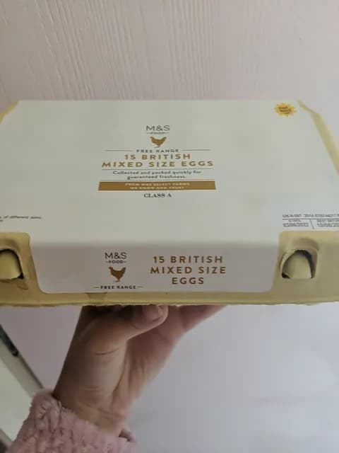M&S Food Free Range 15 British Mixed Size Eggs