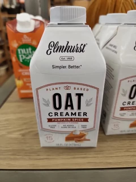 Elmhurst Plant Based Pumpkin Spice Oat Creamer