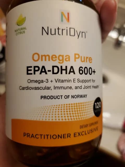 Nutridyn Omega Pure Epa-Dha 600+ Natural Citrus