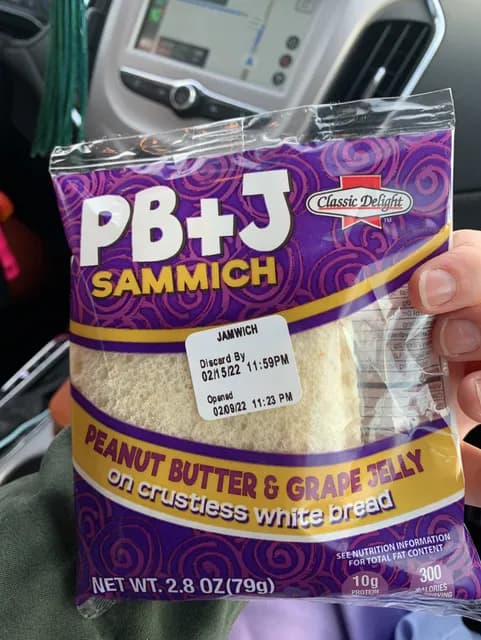 Classic Delight Pb+J Sammich Peanut Butter & Grape Jelly