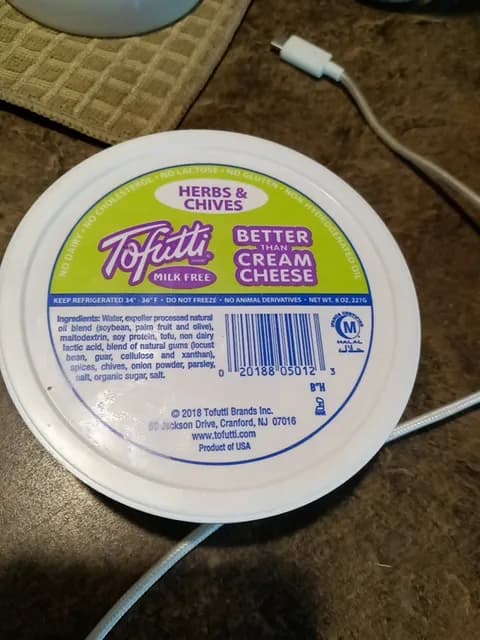 Tofutti Herbs & Chives Better Than Cream Cheese