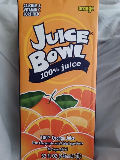 Juice Bowl 100% Orange Juice