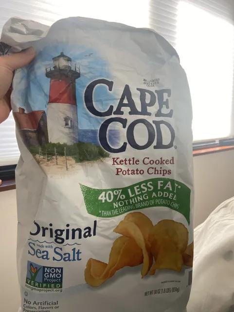 Is it Cashew Free? Cape Cod Kettle Cooked Potato Chips Original 40% Less Fat