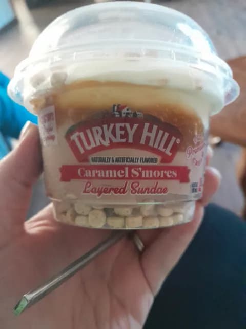 Turkey Hill Caramel S'Mores Layered Sundae