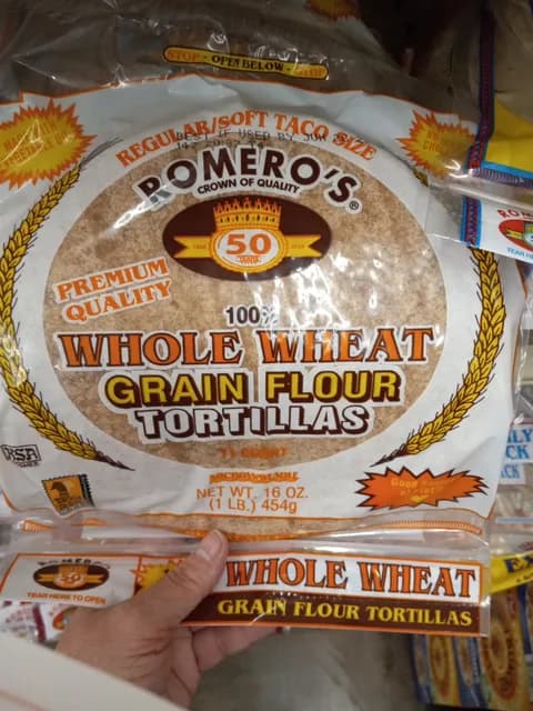 Romero'S Whole Wheat Grain Flour Tortillas