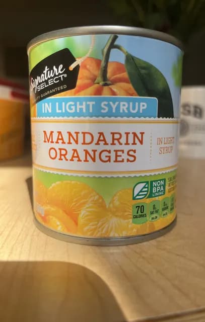 Signature Select Mandarin Oranges In Light Syrup