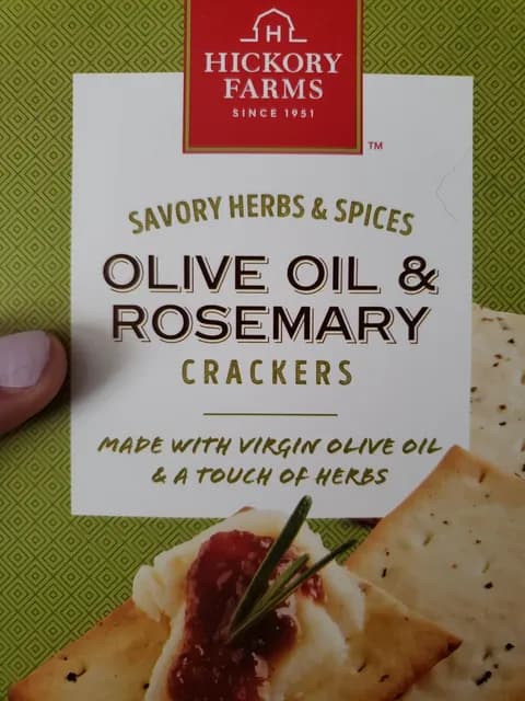 Hickory Farms Savory Herbs & Spices Olive Oil & Rosemary Crackers