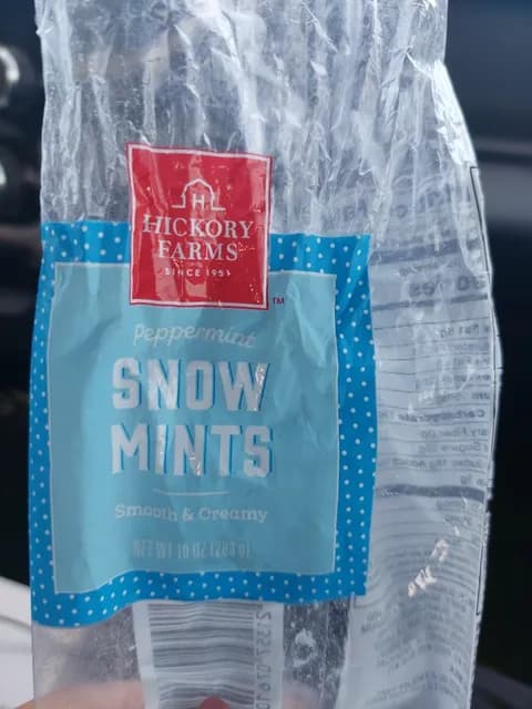 Hickory Farms Peppermint Snow Mints Smooth & Creamy