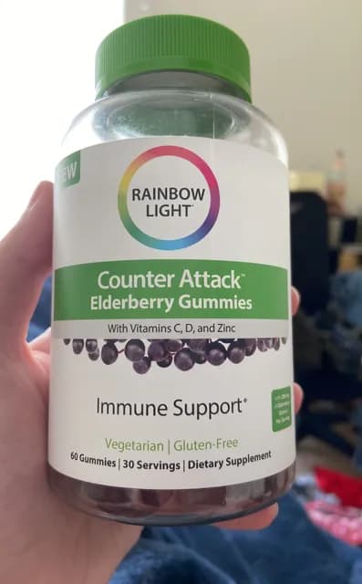 Rainbow Light Counter Attack Elderberry Gummies Immune Support