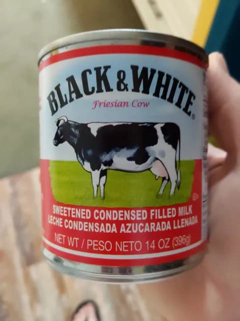 Black & White Friesian Cow Sweetened Condensed Filled Milk