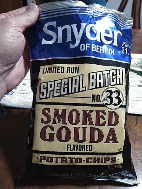 Snyder Of Berlin Limited Run Special Batch No. 33 Smoked Gouda Flavored Potato Chips