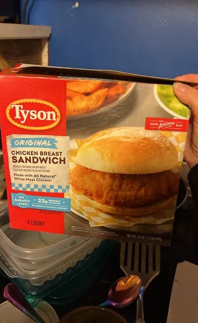 Tyson Original Chicken Breast Sandwich