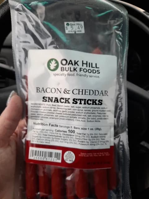 Oak Hill Bulk Foods Bacon & Cheddar Snack