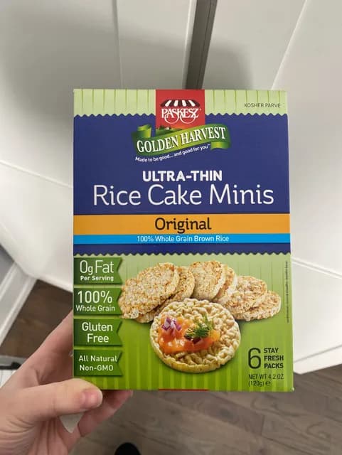 Paskesz Golden Harvest Original Ultra-Thin Rice Cake Minis