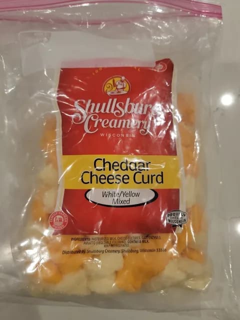 Shullsburg Creamery White/Yellow Mixed Cheddar Cheese Curd