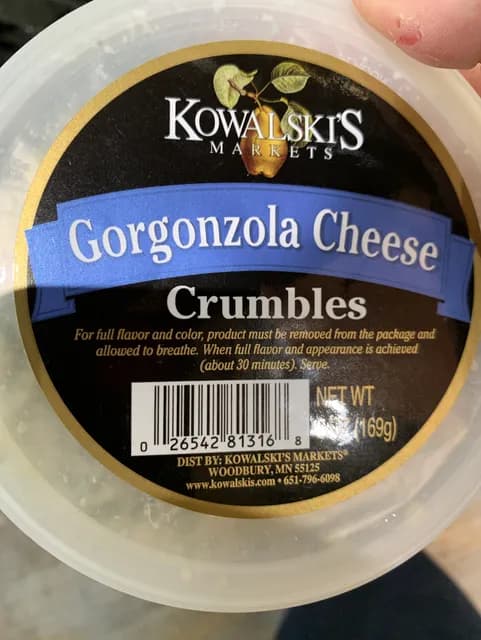 Kowalski'S Markets Gorgonzola Cheese Crumbles