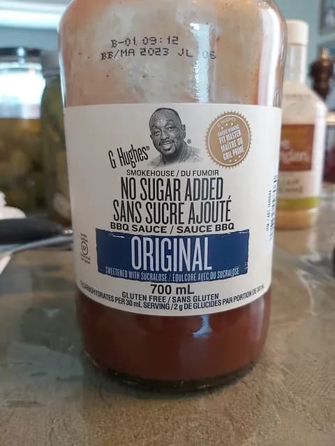 G Hughes Smokehouse Bbq Sauce Original Sweetened With Sucralose