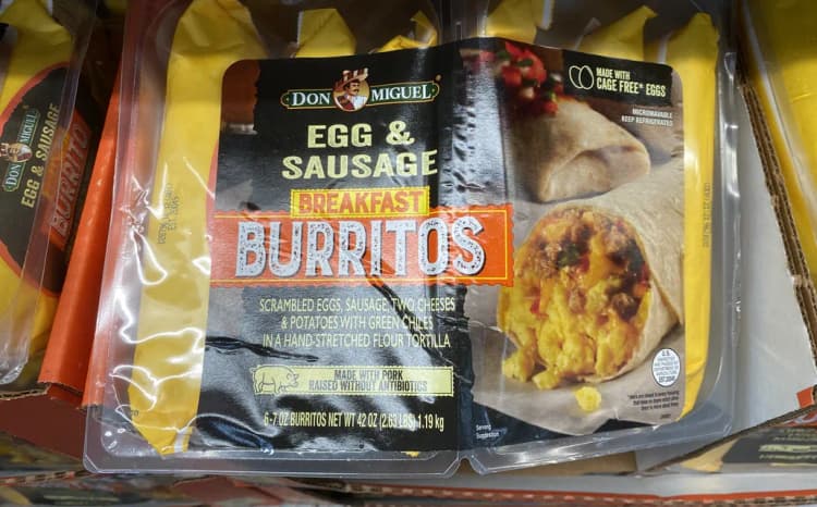 Don Miguel Egg & Sausage Breakfast Burritos