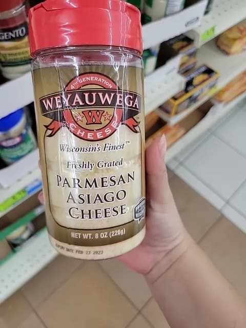 Weyauwega Cheese Wisconsin'S Finest Freshly Grated Parmesan Asiago Cheese