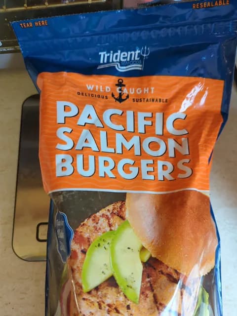 Trident Seafoods Wild Caught Pacific Salmon Burgers