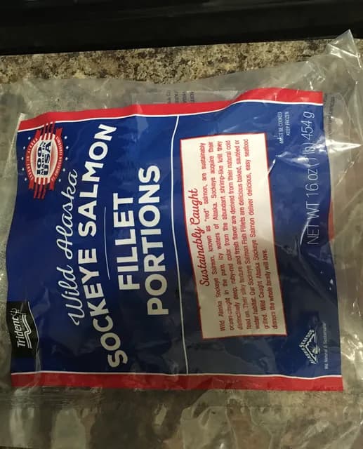 Trident Seafoods Wild Alaska Sockeye Salmon Fillet Portions