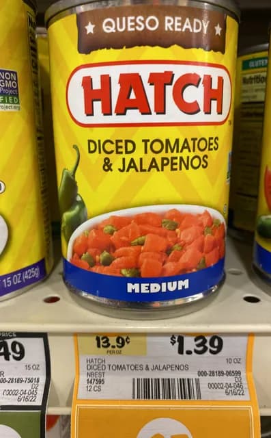 Hatch Medium Diced Tomatoes & Jalapenos