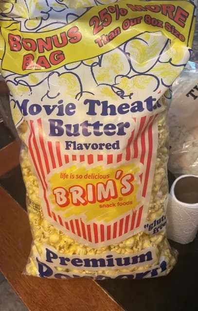 Brim'S Movie Treat Butter Flavored Premium Popcorn