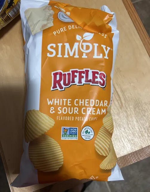 RUFFLES® Cheddar & Sour Cream Flavored Potato Chips