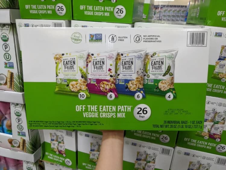 Off The Eaten Path Veggie Crisps Mix 26 Bags