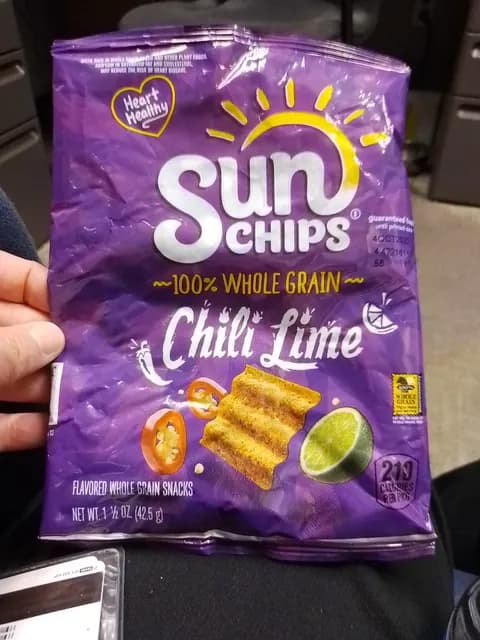 Sun Chips 100% Whole Grain Chili Lime