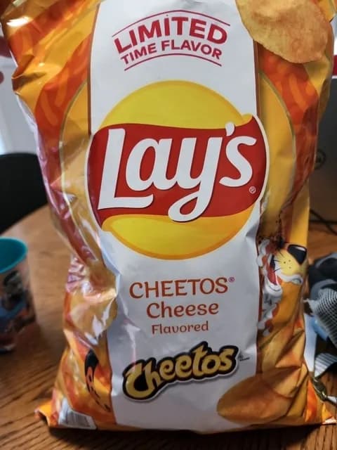 Lays Cheetos Cheese Flavored Potato Chips