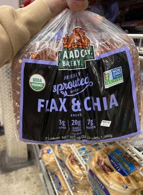 Alvarado St. Bakery Freshly Sprouted Wheat Flax & Chia Bread