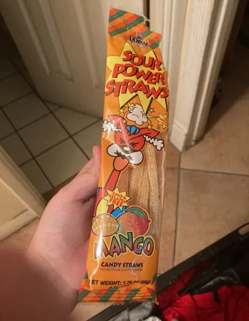 Dorval Sour Power Mango Candy Straws