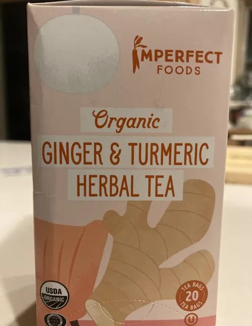 Imperfect Foods Organic Ginger & Turmeric Herbal Tea