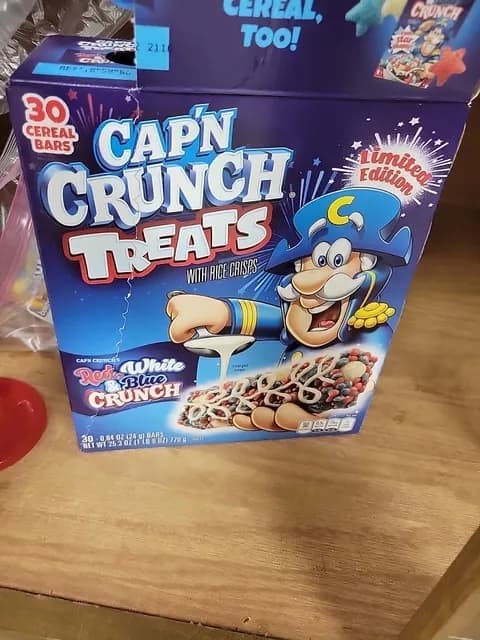 Cap'N Crunch Treats With Rice Crisps Red, White & Blue Crunch Bars