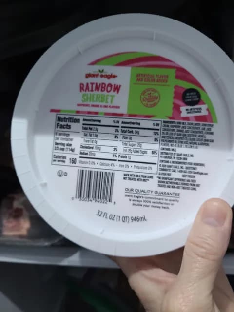Giant Eagle Rainbow Sherbet