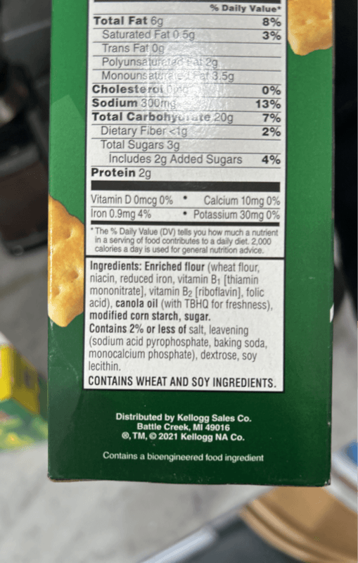 Is it Low Histamine? Club Mini Original Snack Crackers