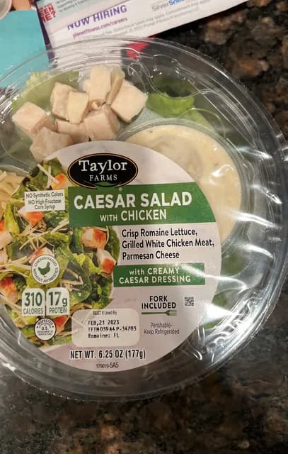 Taylor Farms Caesar Salad With Chicken