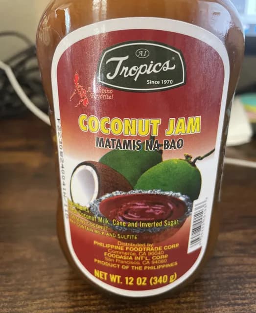 Tropics Matamis Na Bao Coconut Jam