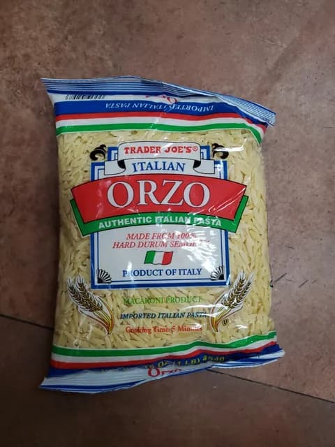 Is it Hazelnut Free? Trader Joe's Authentic Italian Orzo Pasta