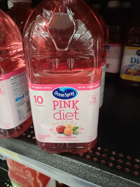Ocean Spray Pink Diet Cranberry Made With Pink, White & Red Cranberries