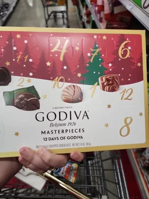 Godiva Masterpieces 12 Days Of Godiva Individually Wrapped Chocolates