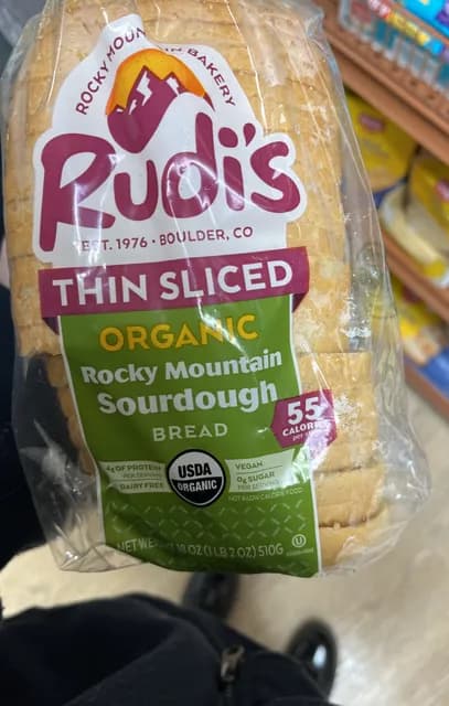 Rudi'S Thin Slice Organic Rocky Mountain Sourdough Bread
