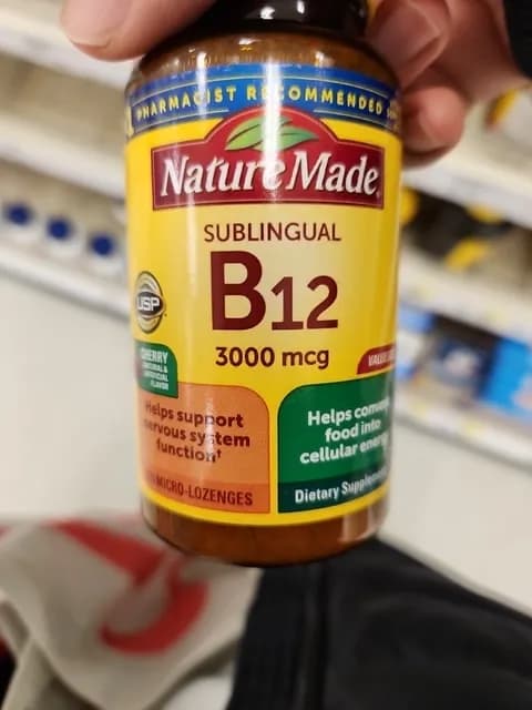 Nature Made Sublingual B12 3000 Mcg Cherry Micro-Lozenges